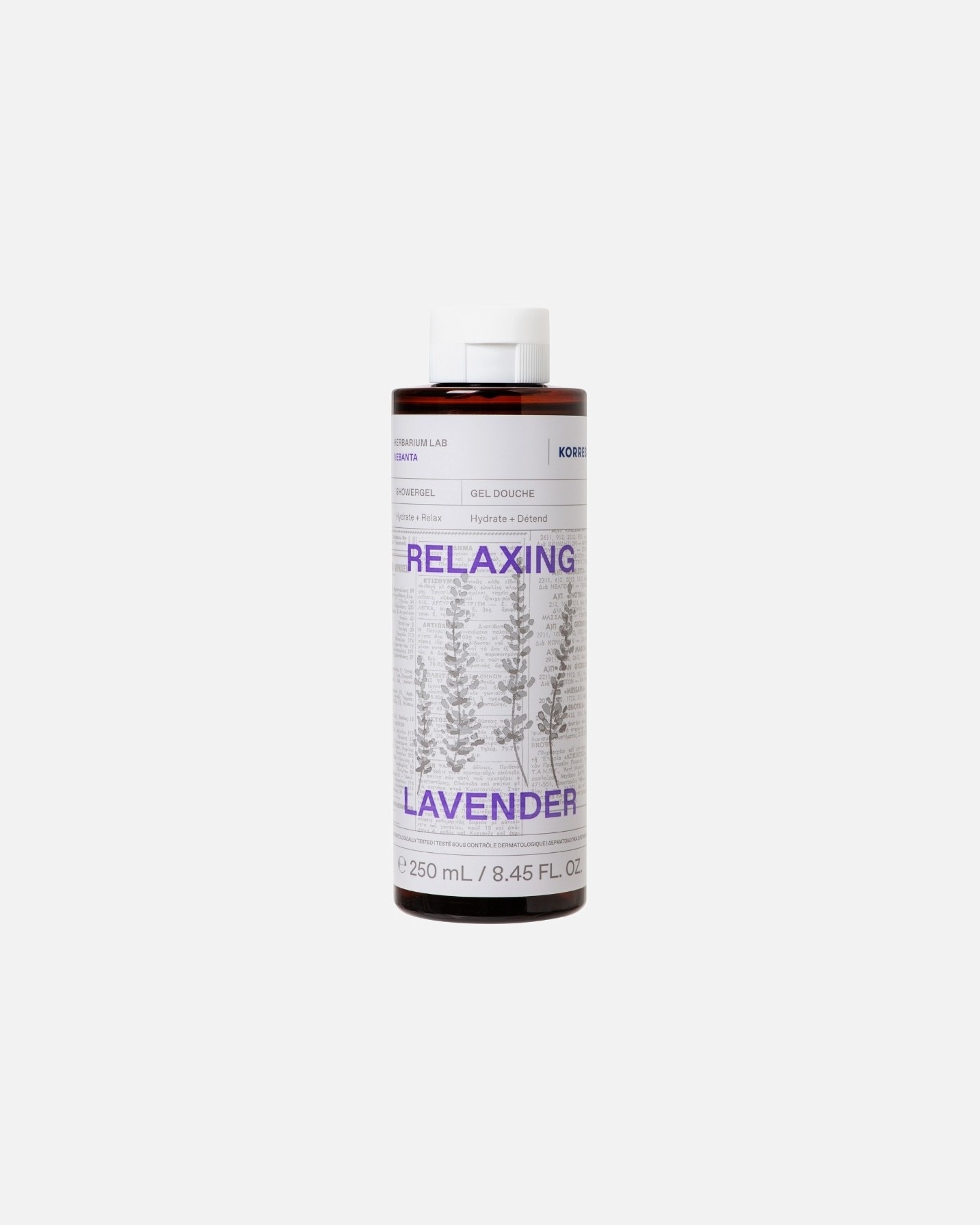 KORRES atpalaiduojantis levandų dušo želė - 250 ml
