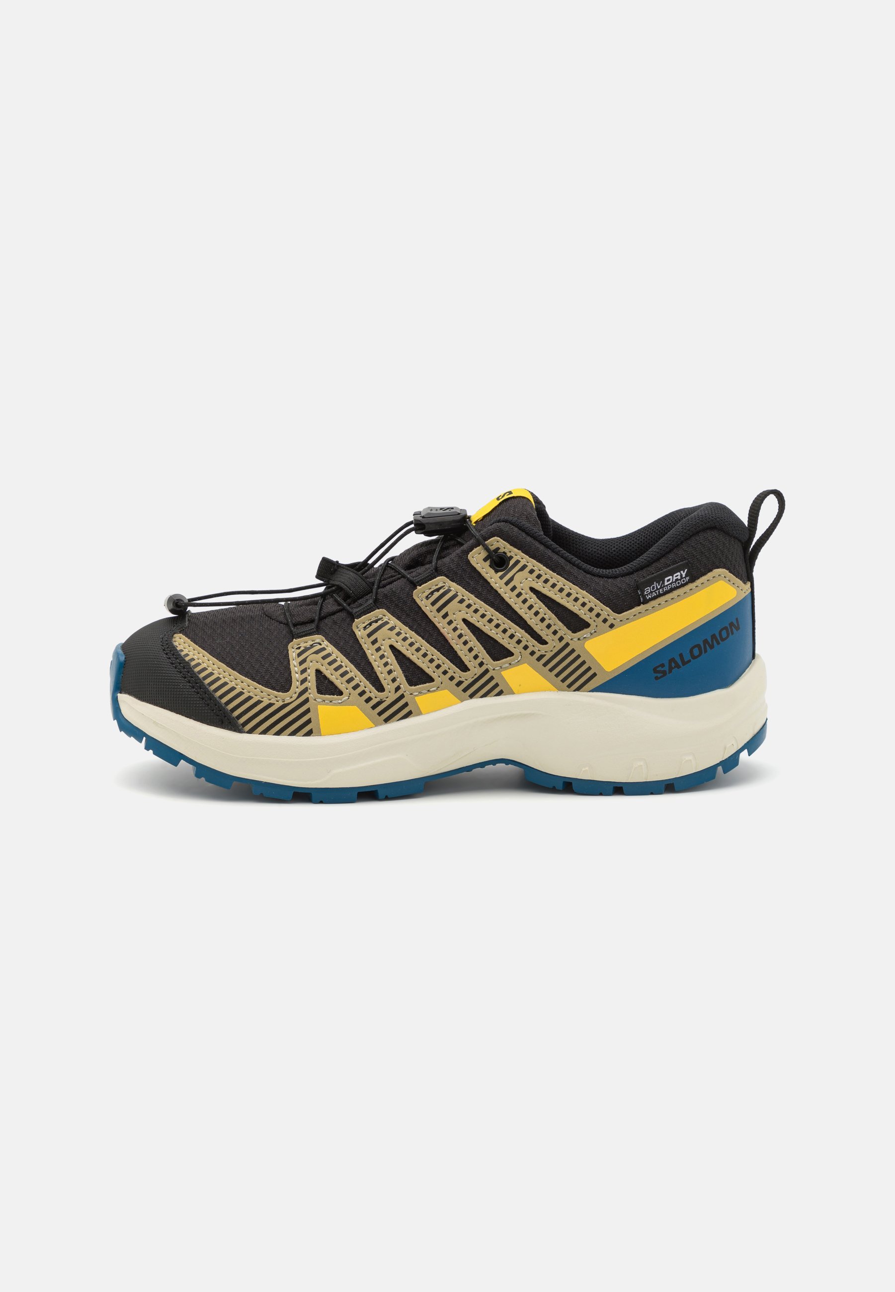 Salomon XA PRO V8 WATERPROOF UNISEX - Buty turystyczne - black/gray green/powder giallo