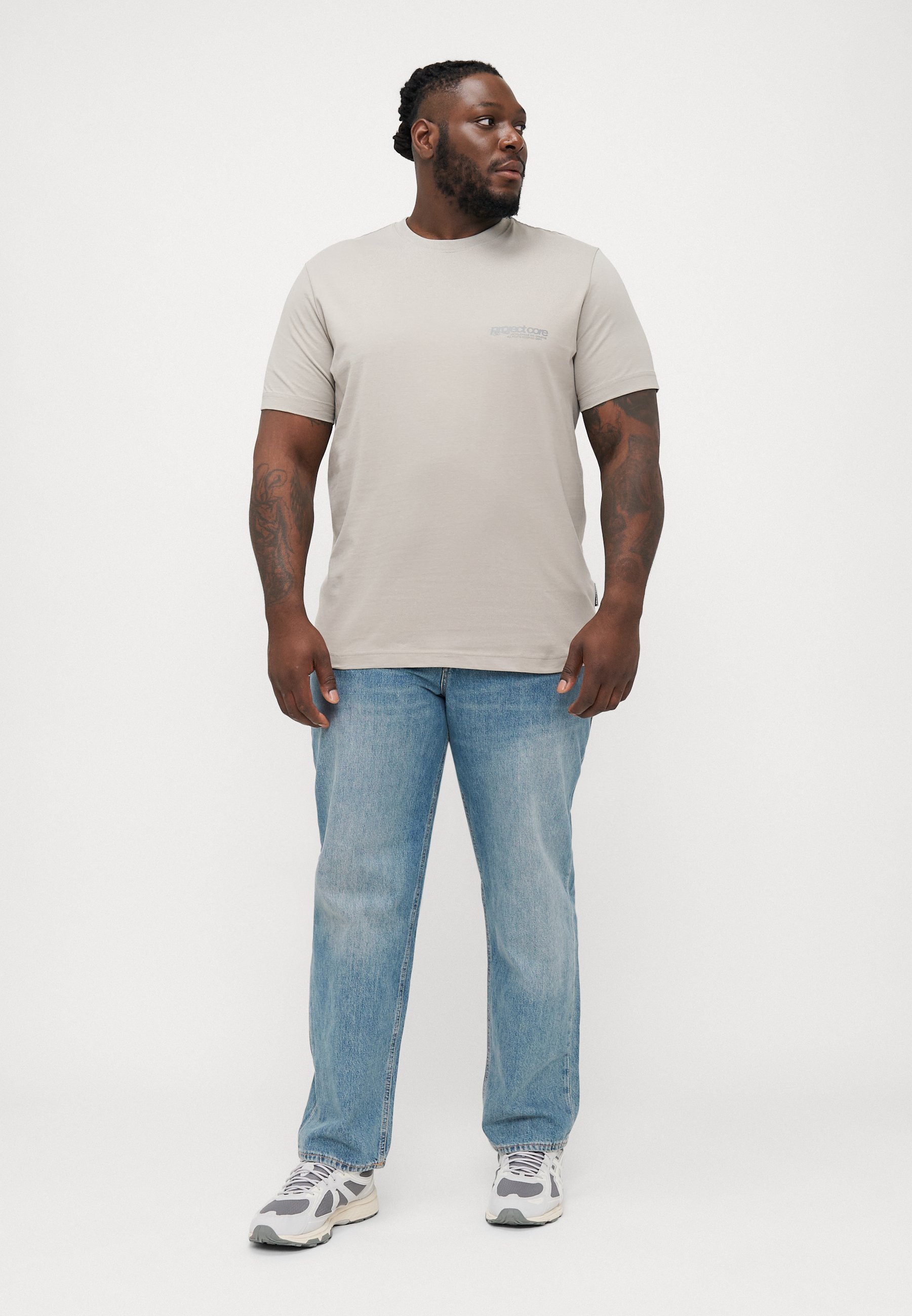 Jack & Jones JCOUNION BACK PRINT TEE CREW - Koszulka z nadrukiem - paloma
