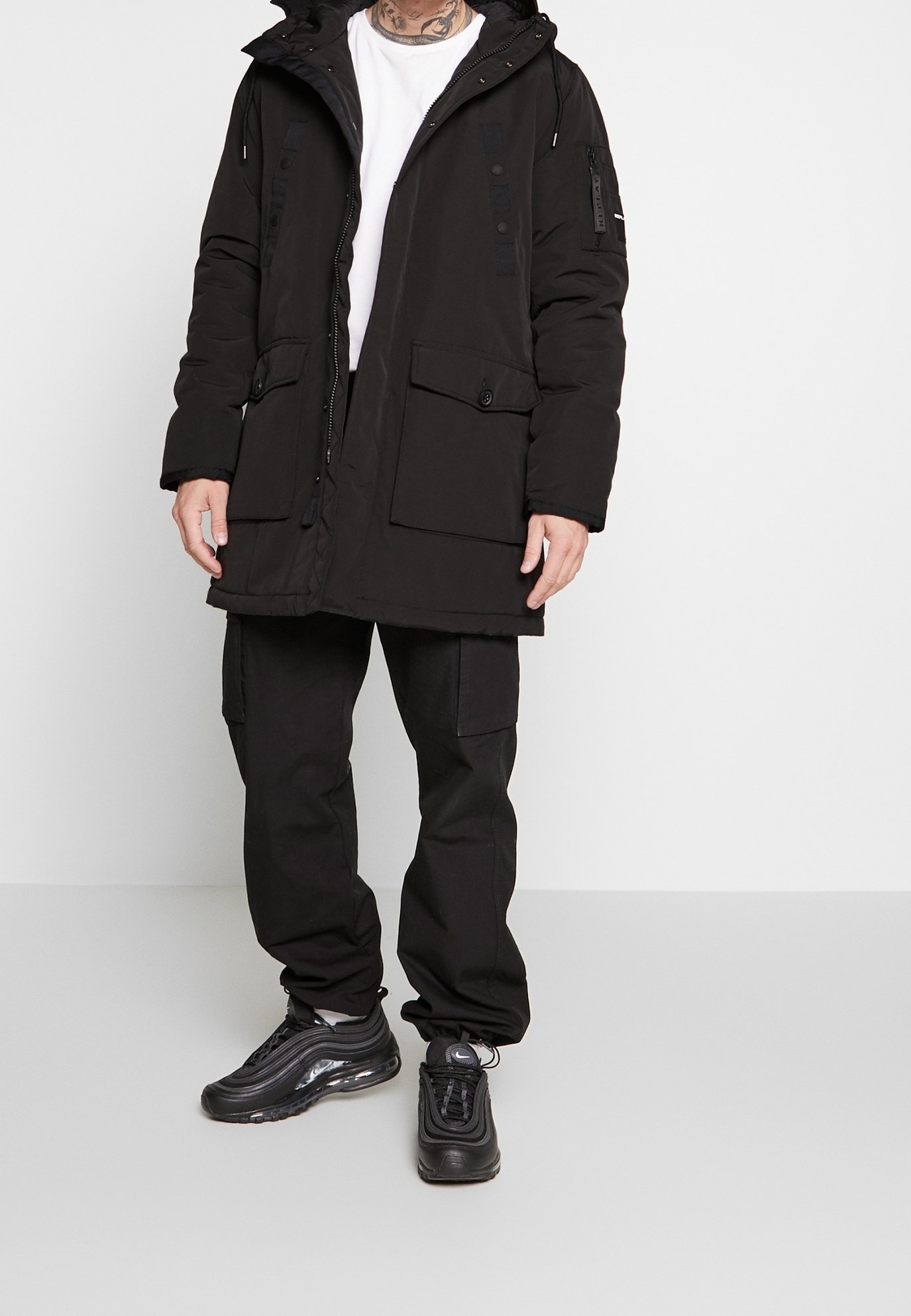 Replay Parka - zwart