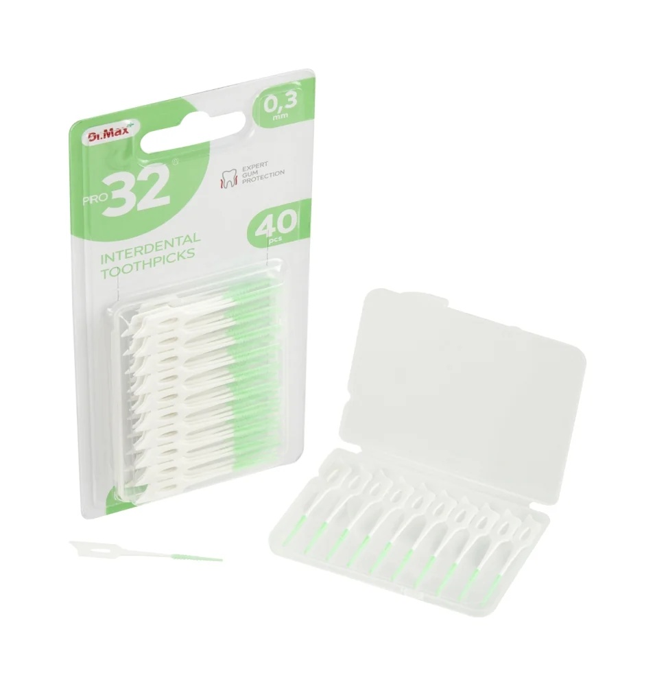 Escova interdental DR. MAX Pro32 0,3 mm 40 unidades para higiene oral
