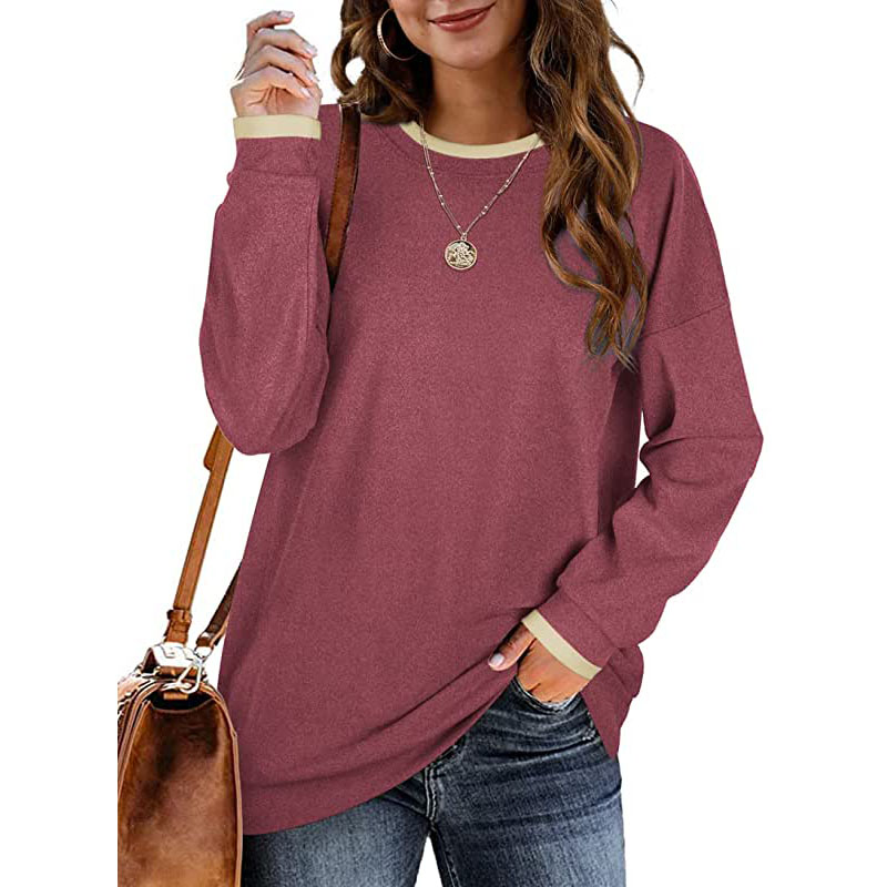 Sweat-shirts Dofaoo pour femmes, manches longues, col rond, tuniques à porter avec des leggings