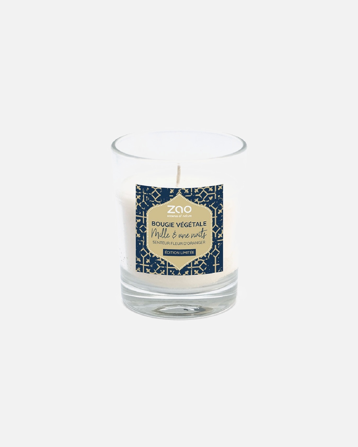 ZAO Bougie 100% végétale fleur d'oranger Mille & une nuits