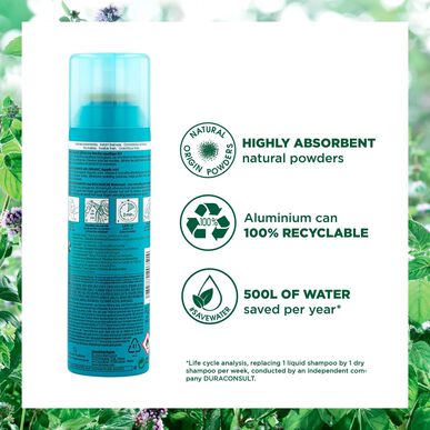 Klorane Aquatic Mint Detox suhi šampon, Mint Bio Detox protiv onečišćenja, 150 ml