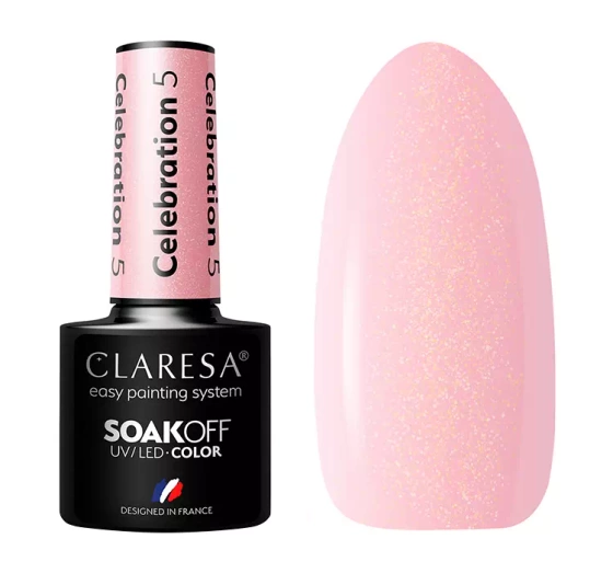 Claresa hybrydowy lakier do paznokci Celebration 5 5 g