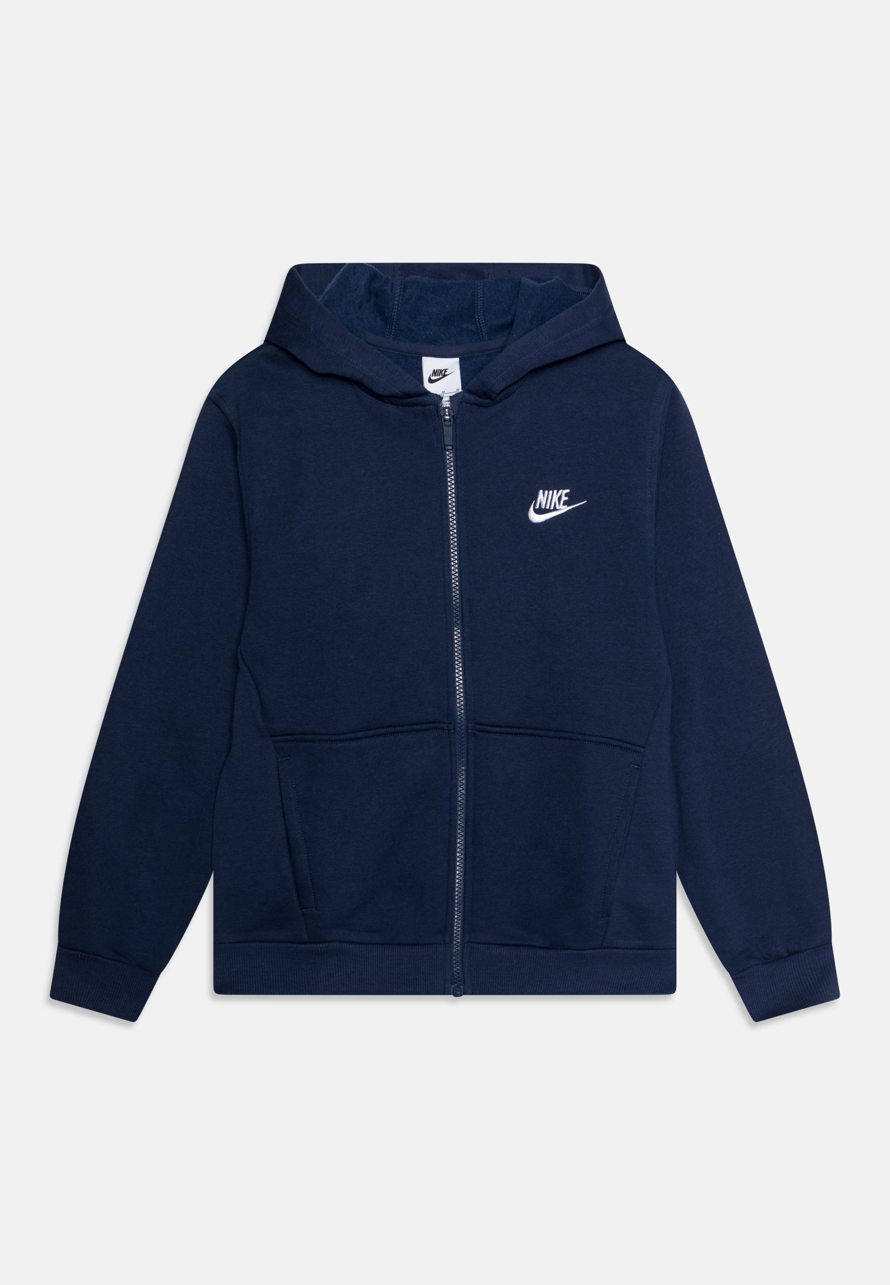 Nike Sportswear SPORTSWEAR CLUB FLEECE UNISEX - Sweatshirt mit Reißverschluss - Mitternachtsblau/Weiß