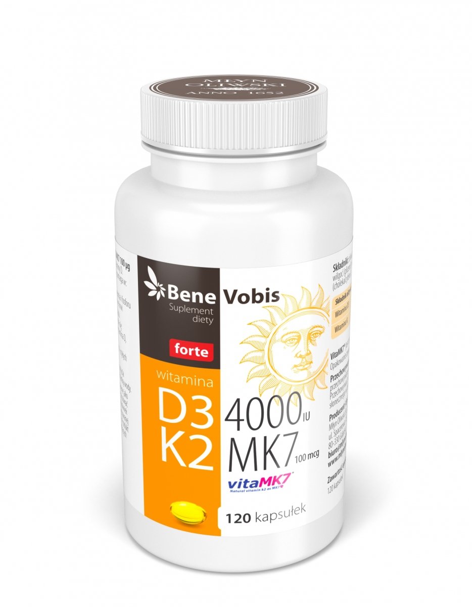 Gut für Sie Vitamin D3 FORTE 4000 IE + K2 MK7 100 mcg