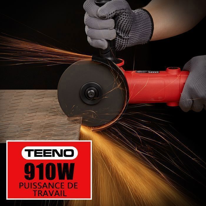 Angle grinder - TEENO - 1000W - 125 mm - 12000 rpm - 4 discs