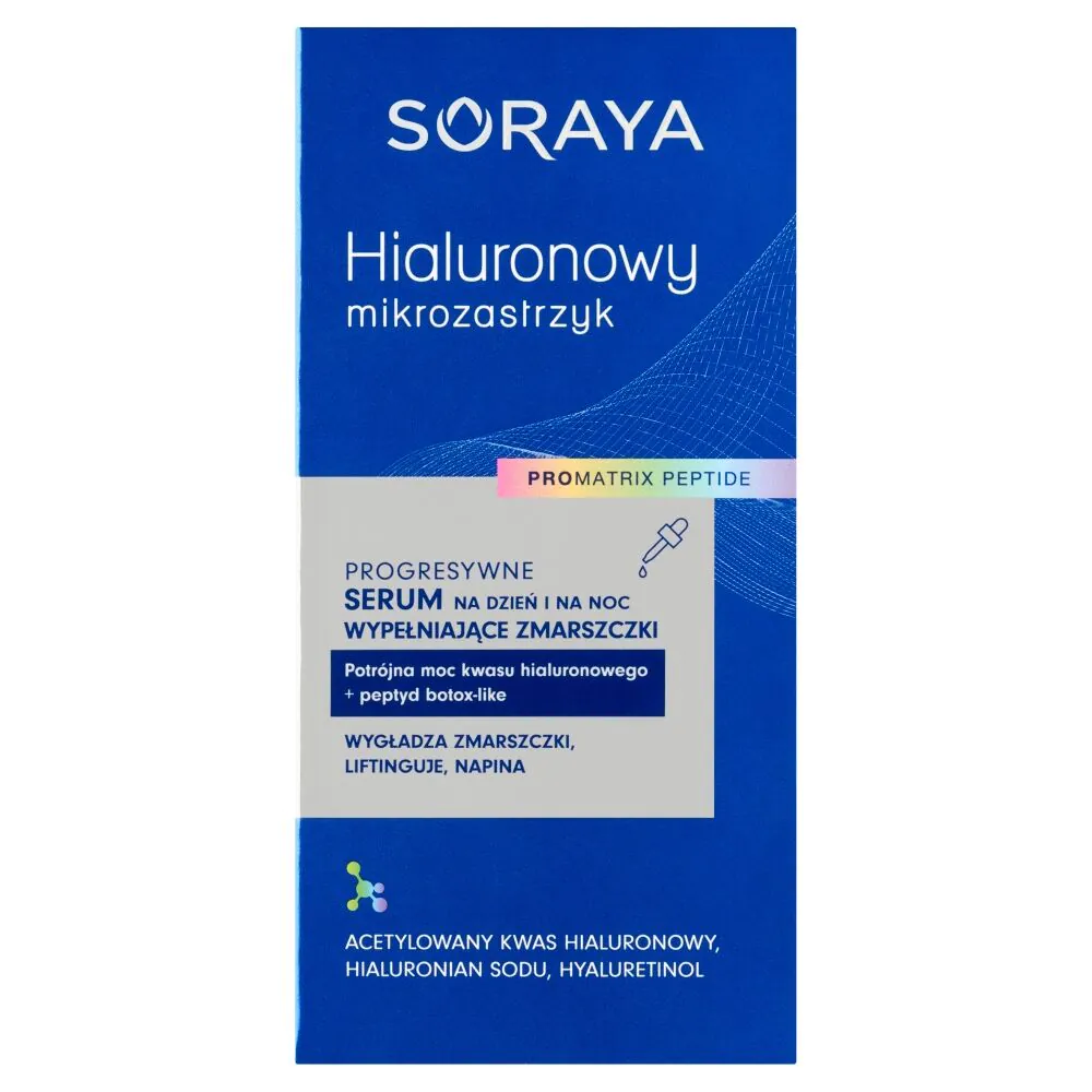 Soraya Hialuronowy Mikrozastrzyk Serum do twarzy wypełniające zmarszczki