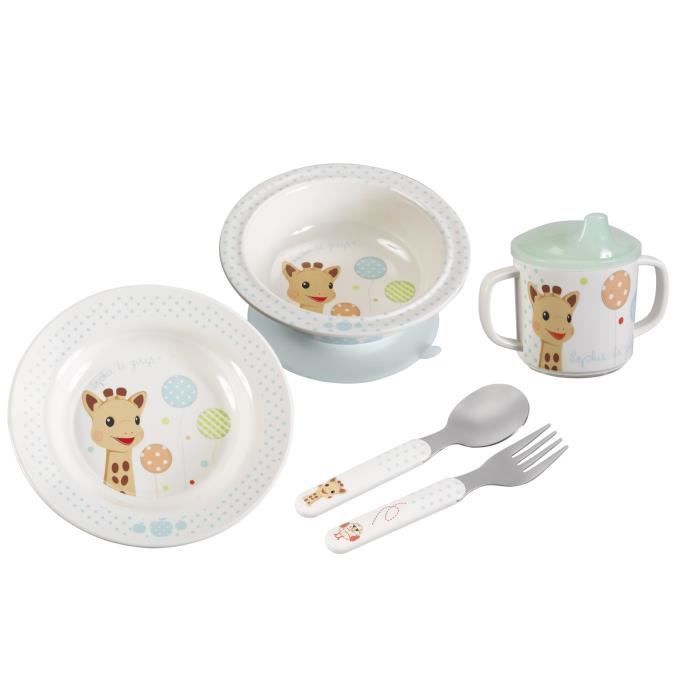 SOPHIE LA GIRAFE Coffret repas bébé modèle Ballon