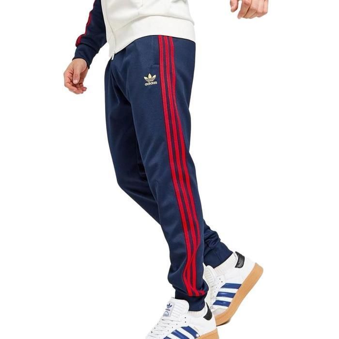 Pantaloni da jogging da uomo blu navy/rossi Adidas IY9870