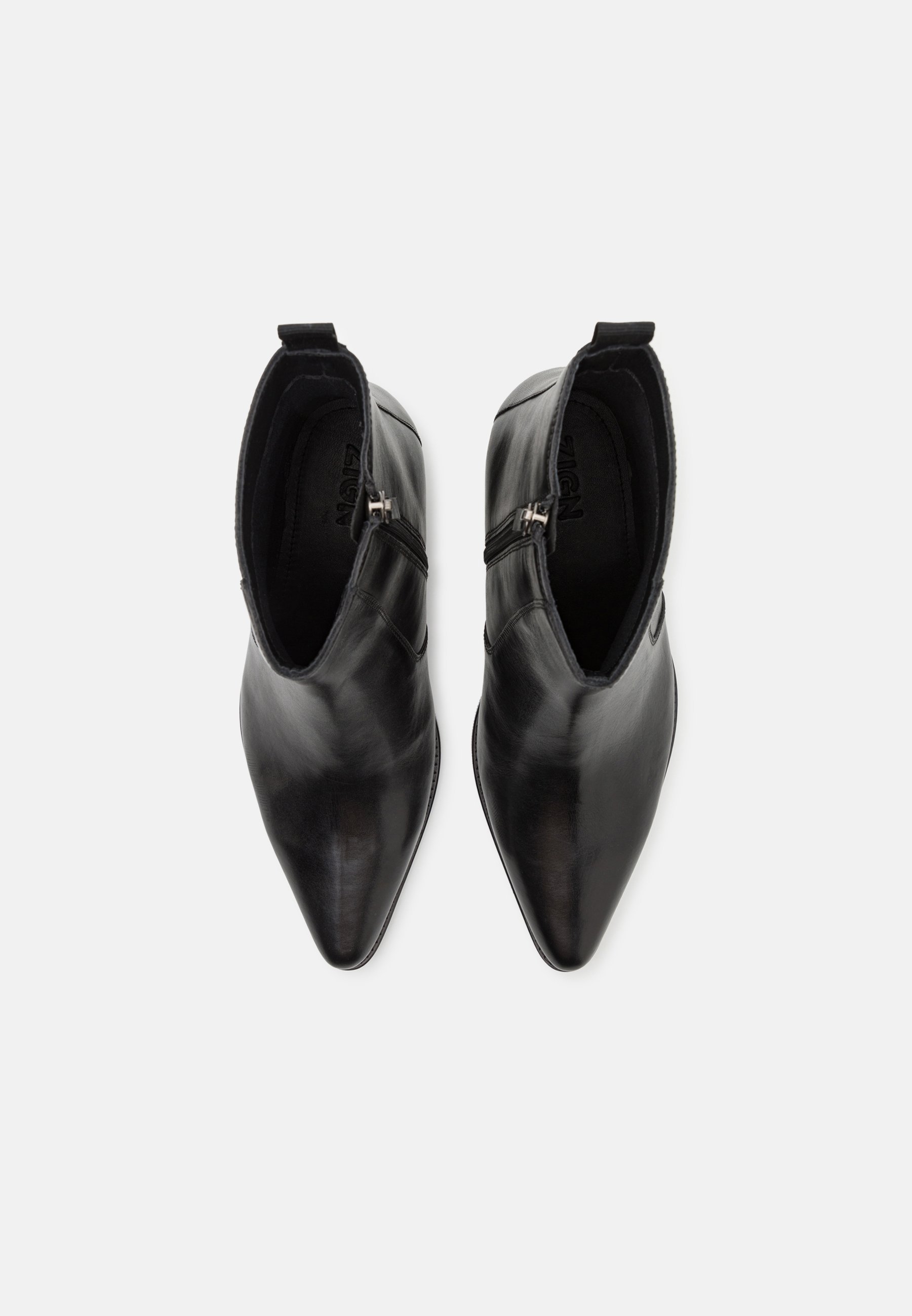 Zign LEATHER - Stivaletto da cowboy/motociclista - nero