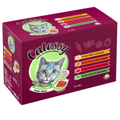 Catessy-Stücke in Gemüse- oder Eiergelee – Gemischte Packung