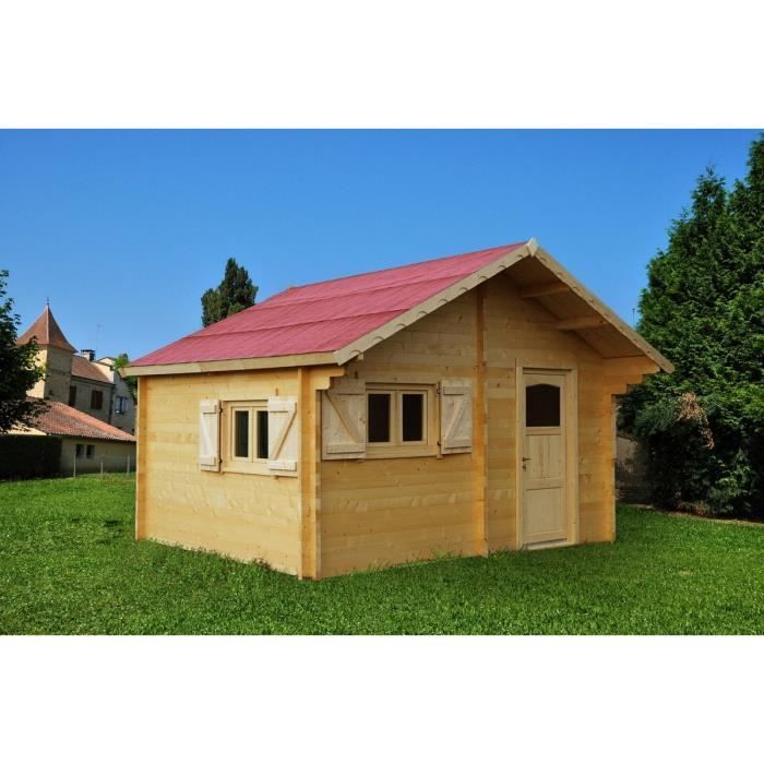 24,96 m² massief houten tuinschuur - dubbele groeven