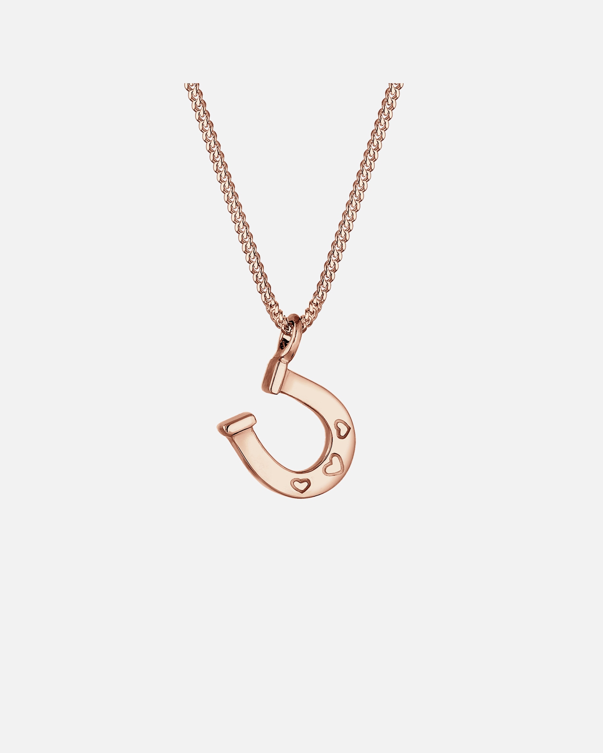 Elli Femme Pendentif Fer à Cheval Coeur Talisman - (925/1000) Argent