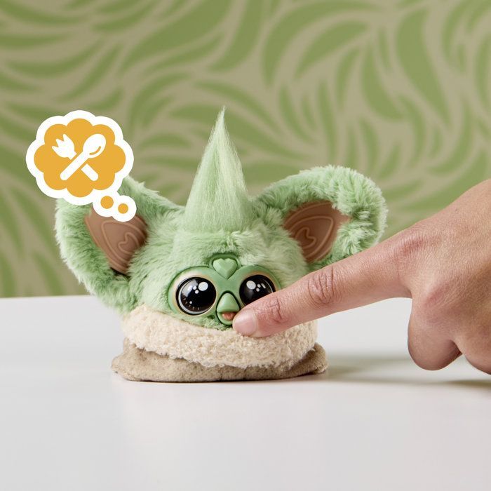 Furby Furblets Grogu STAR WARS™, Mini peluche electrónico coleccionable, Más de 45 sonidos, Para mayores de 6 años, Hasbro