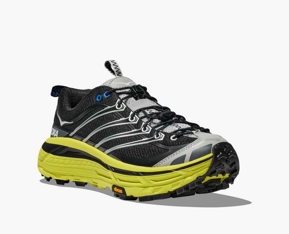 HOKA Mafate Three2 Black / Hoka Citrus