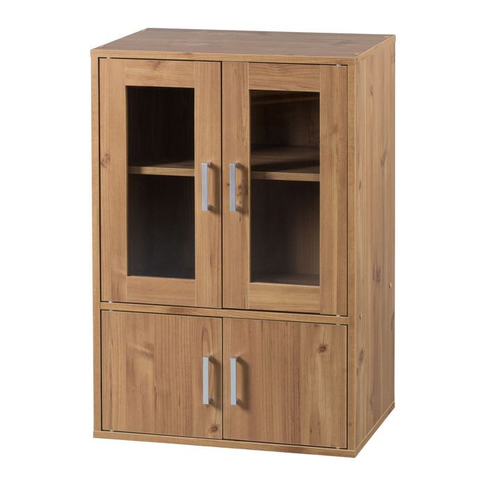 Iris Ohyama, Muebles, Librería, Aparador, Buffet -GKN-9060- Marrón claro, 60 x 38,8 x 90 cm