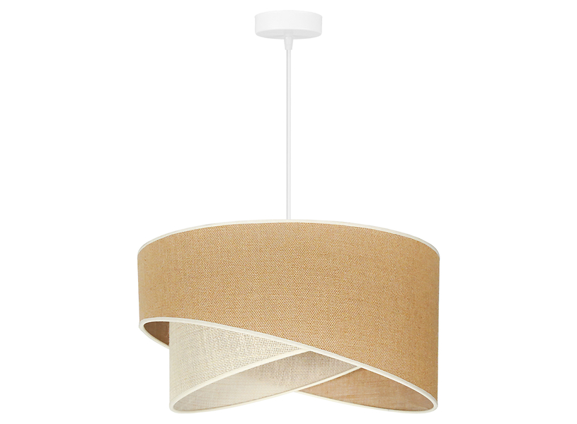Lampa wisząca Yute Cello tkaninowa beżowa