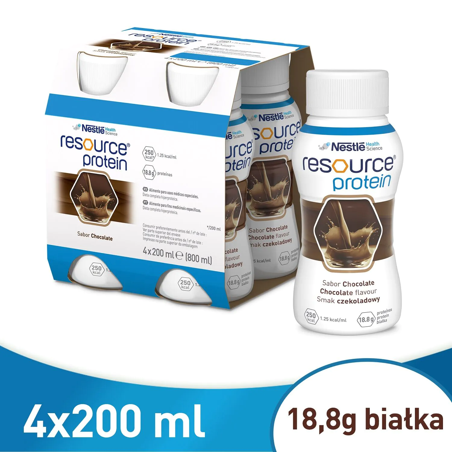 Resource Protein, Doustny preparat odżywczy, Smak czekoladowy