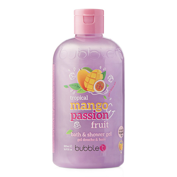 Bubble T Cosmetics Duschgel mit Mango und Passionsfrucht, 500 ml