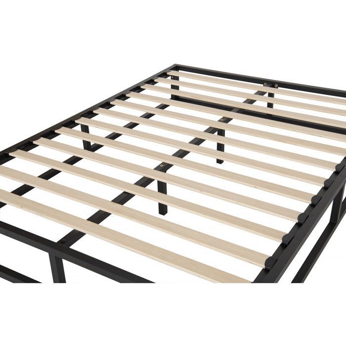 Metalen bedframe 160 x 200 cm - Zwart