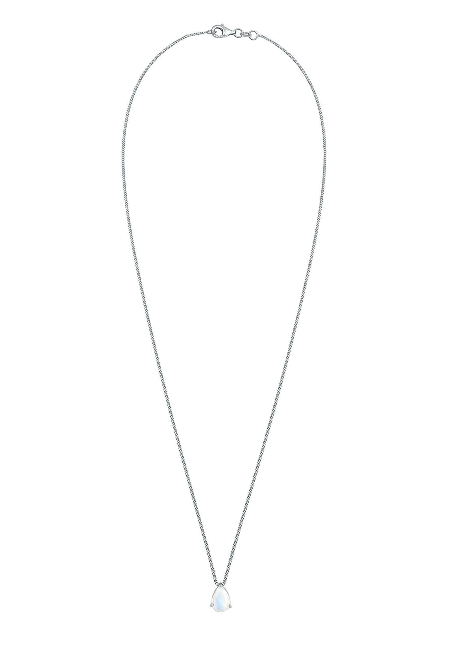 Elli Femmes Pendentif Goutte Élégant avec Pierre de Lune en Argent Sterling 925 Plaqué Or