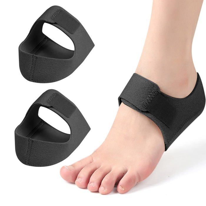 Lot de 2 coussinets de protection pour talon en gel silicone pour soulager la douleur, la pression, la fasciite plantaire