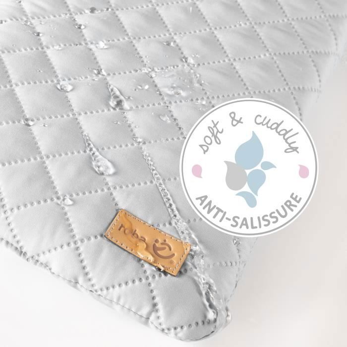Cambiador - ROBA - Cara de Sammy Bear - 85 x 75 cm - Gris