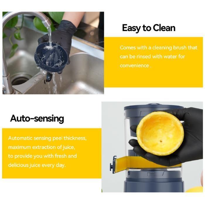 Electric Citrus Juicer, Automatic Orange Squeezer, Electric Lemon Squeezer, Portable Juice Extractor, Kitchen Centrifuge