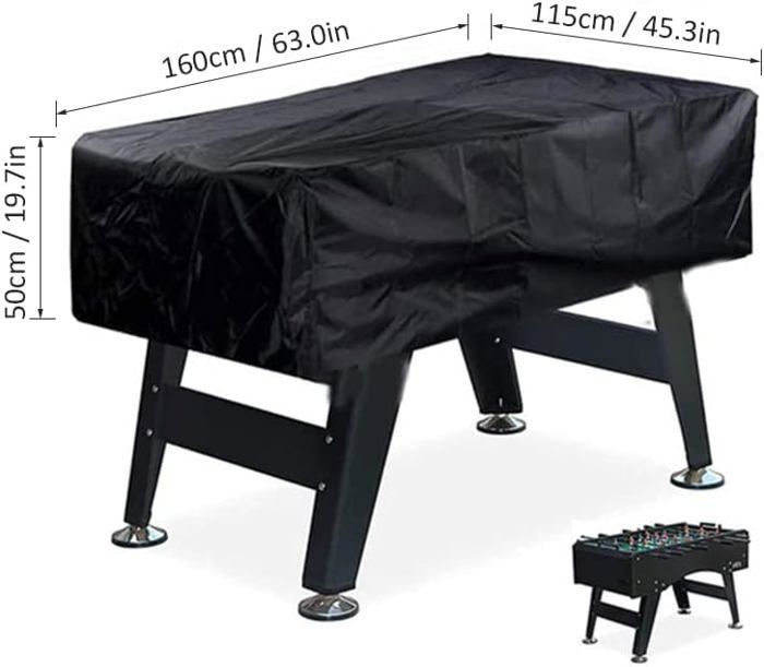 Housse de Table de Baby-Foot étanche Housse de Table de Football Pliante Housse Anti-poussière Housse de Protection pour Meubles