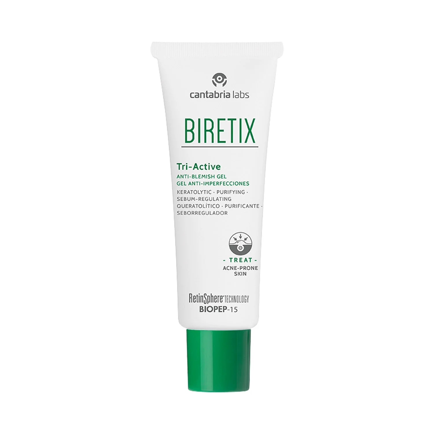 BIRETIX Biretix Tri-Active hydrogel nettoyant régulateur de sébum 50 ml