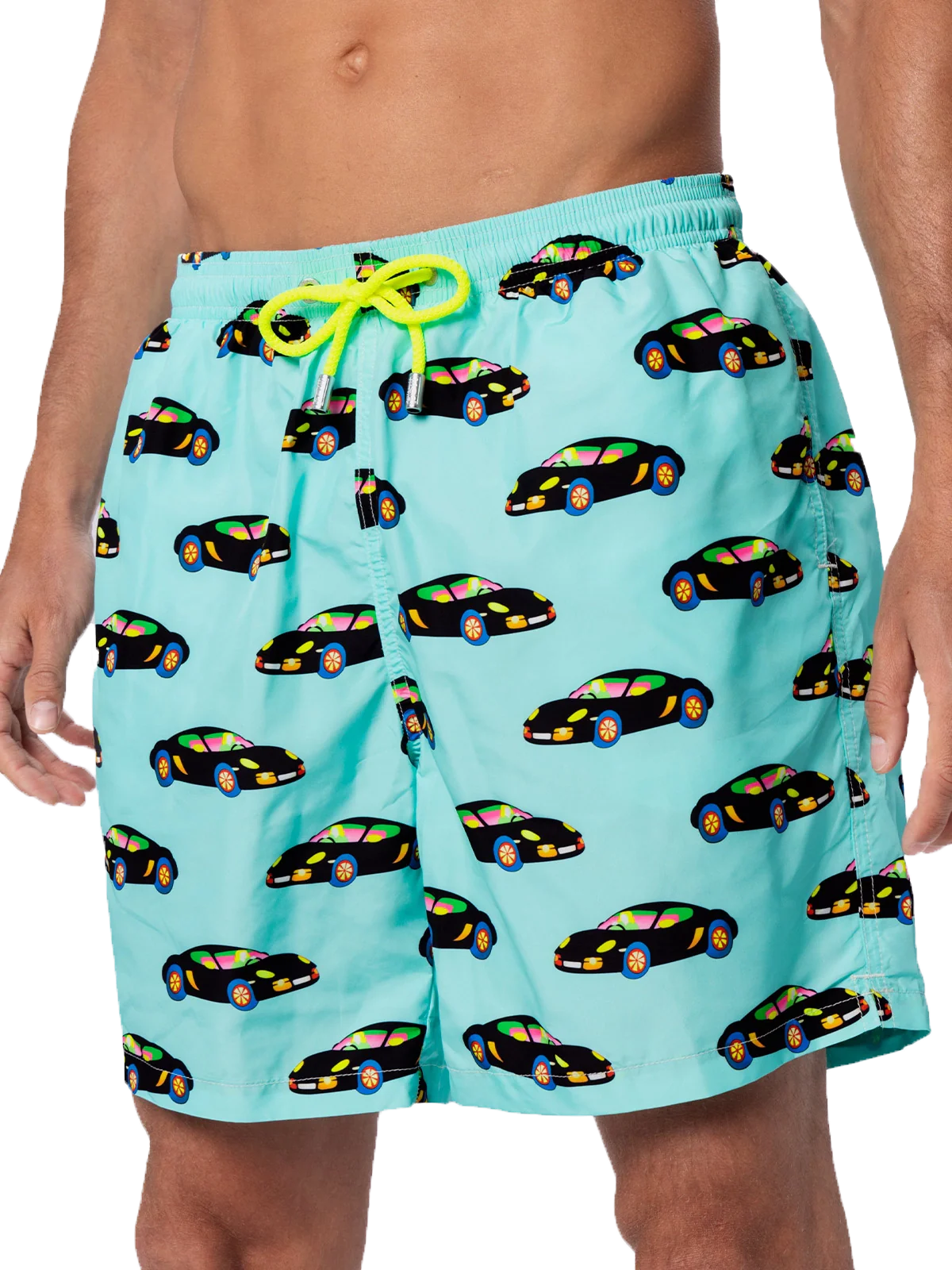 Costume da bagno da uomo in tessuto leggero Illuminazione con stampa a