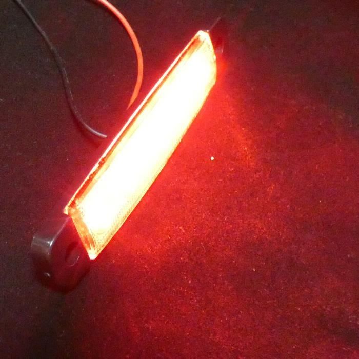 10 luces de posición traseras rojas de 24 V para camión, remolque, semirremolque, caravana, tractor, autocaravana o caravana.