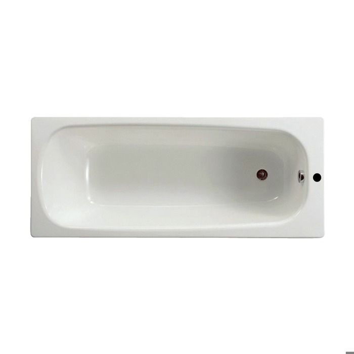 Contesa 160x70 white rectangular bathtub with feet and one pre-drilled hole
