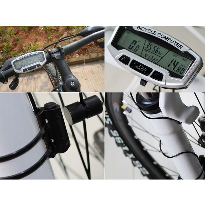 Cobye Waterproof LCD Bike Computer with 28 Functions – Cyclometer, Odometer, Average Speed, Distance Traveled, for Mountain and Road Bikes
