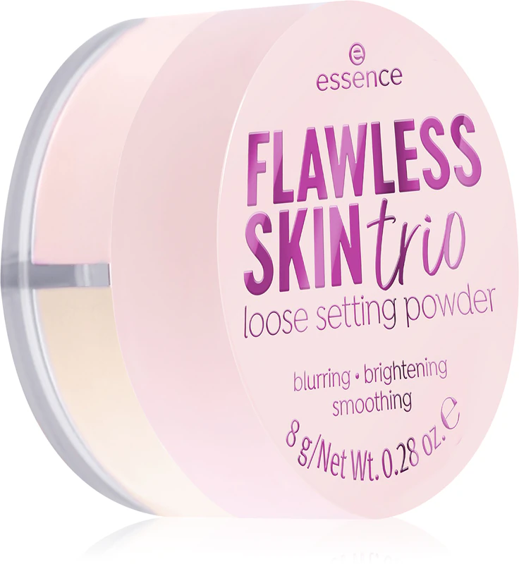 pó solto fixador essence Flawless Skin Trio