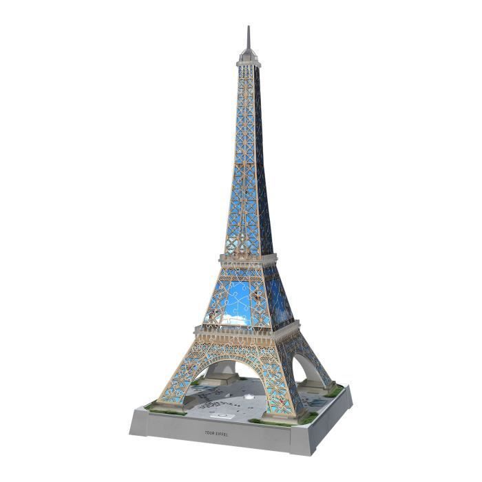 Rompecabezas 3D Iconics - Torre Eiffel iluminada