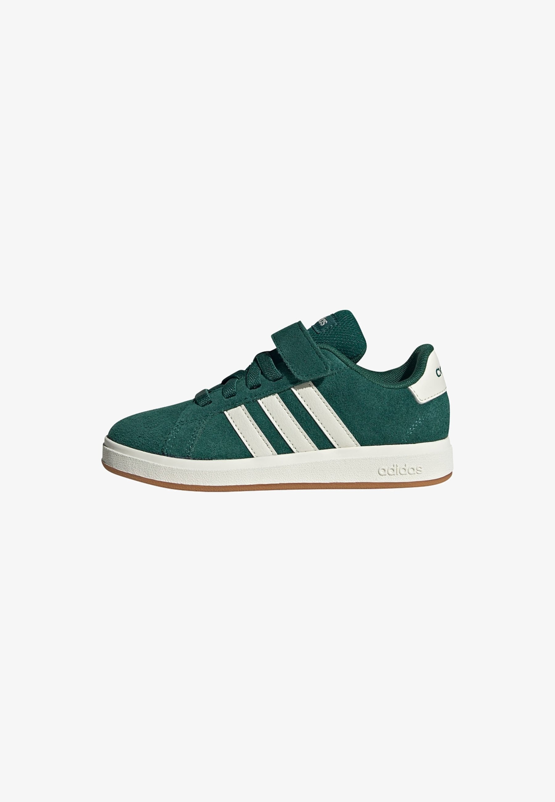 adidas Sportswear GRAND CORUT - Buciki dziecięce - collegiate green off white gum