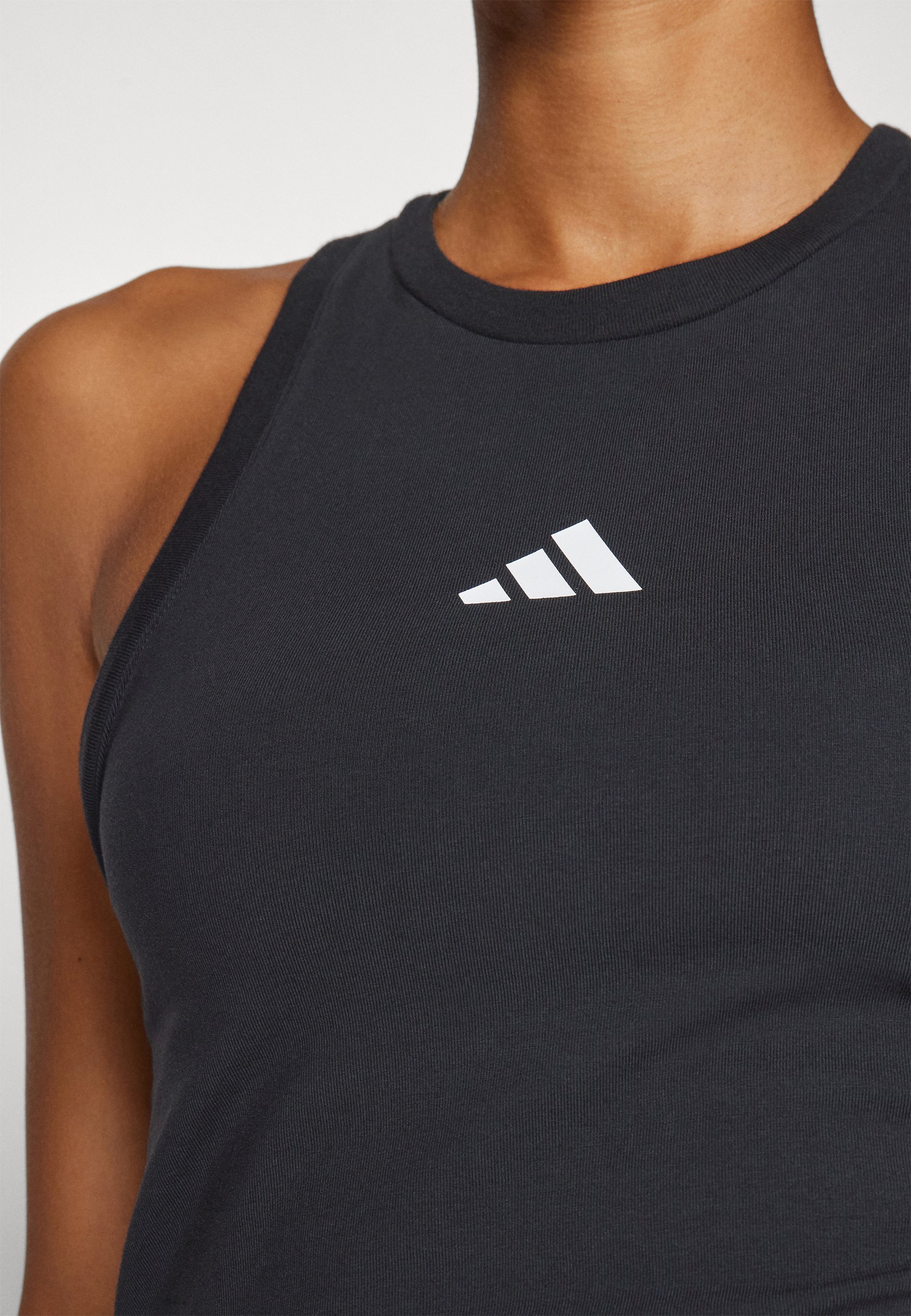 adidas Sportswear FUTURE ICONS THREE STRIPES - Top - czarny