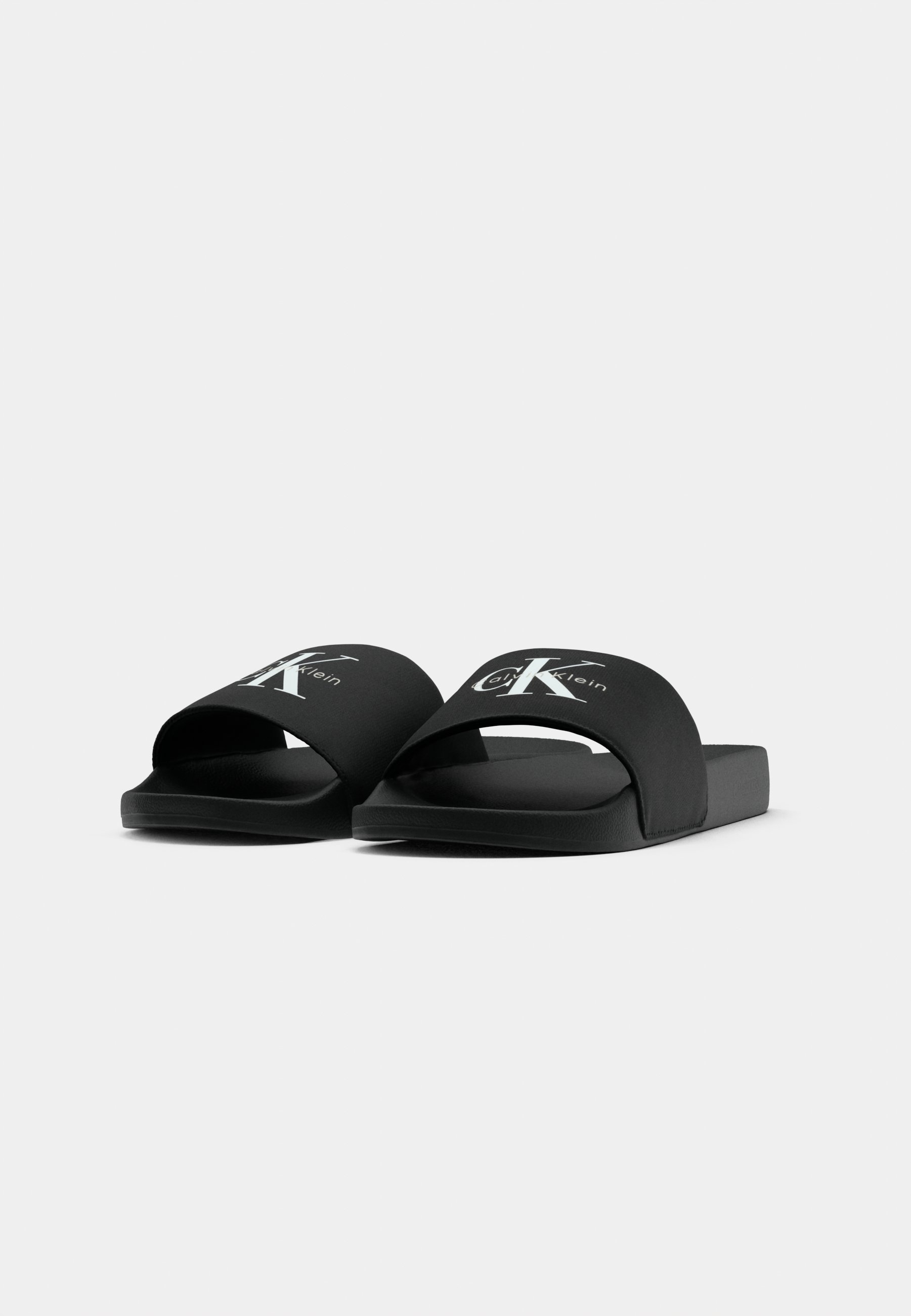 Calvin Klein Jeans SLIDE MONOLOGO - Mules - triple noir