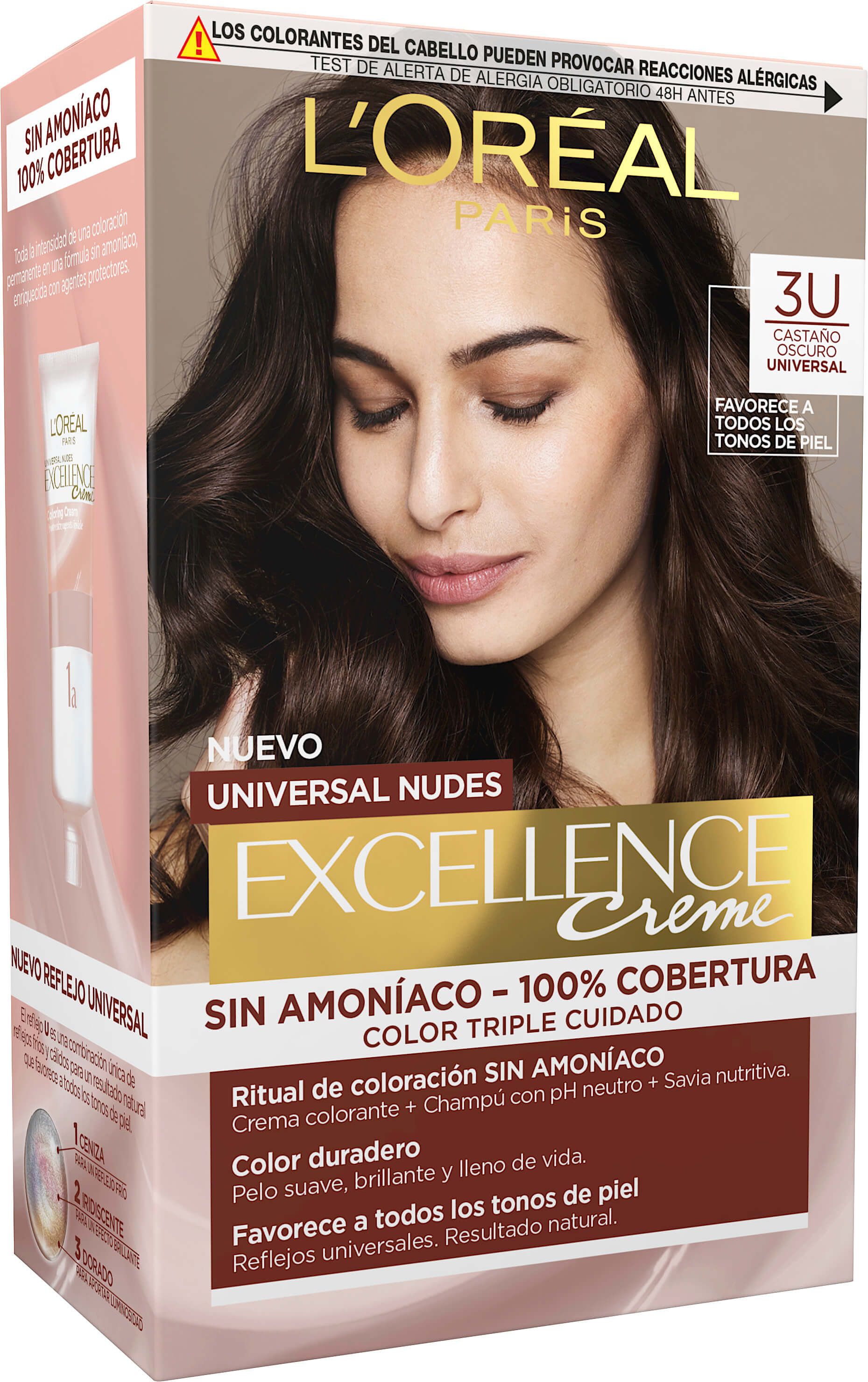 „Excellence Creme Universal Nudes“ plaukų dažai Plaukų dažai be amoniako