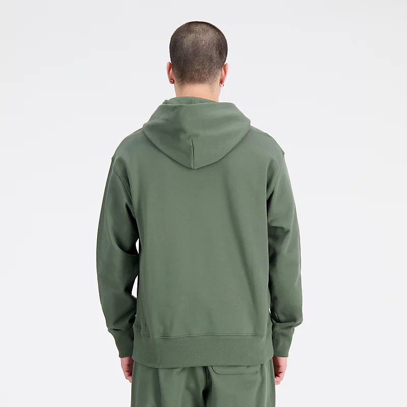 Męska bluza z kapturem Athletics Remastered Graphic French Terry - GŁĘBOKA OLIWKOWA ZIELEŃ