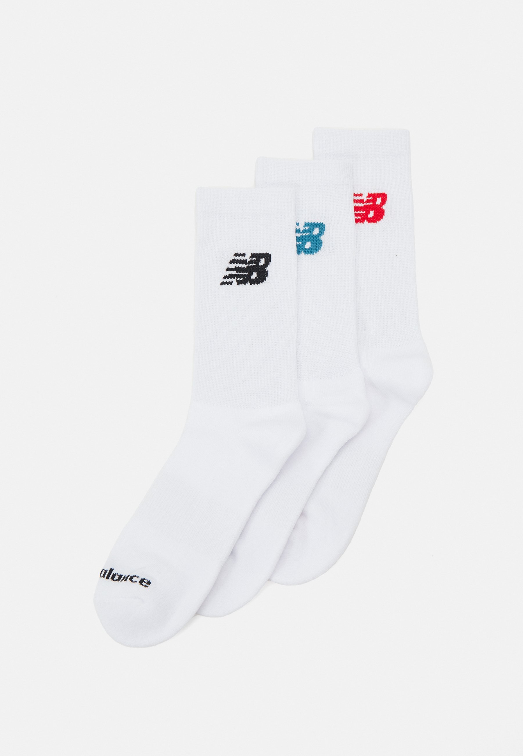 New Balance PERFORMANCE BASIC COLOUR CREW UNISEX 3-PACK - Sportsokken - wit/multicolor
