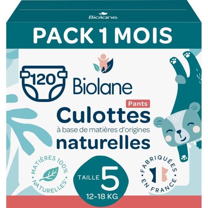 Biolane - Couches culottes naturelles Taille 5