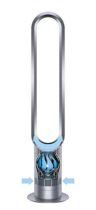 Ventilador de torre Dyson AM07 COOL WHITE, blanco/plata