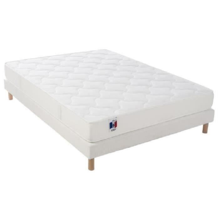 Mattress and bed base set 140 x 190 cm - Latex - Balanced - COMFORT DESIGN