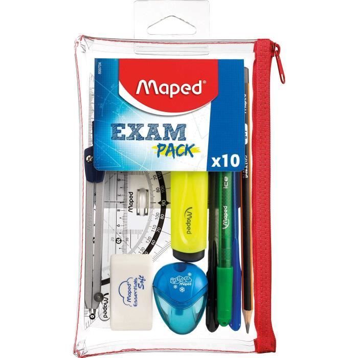 Schoolpennenzak - MAPED - 899704 - 10 stuks - Diverse kleuren - Kind