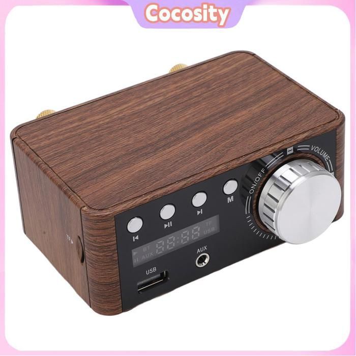Amplificatore audio Bluetooth Cocosity, amplificatore audio digitale da 50 W x 2, amplificatore stereo HiFi con USB 5.0, hardware