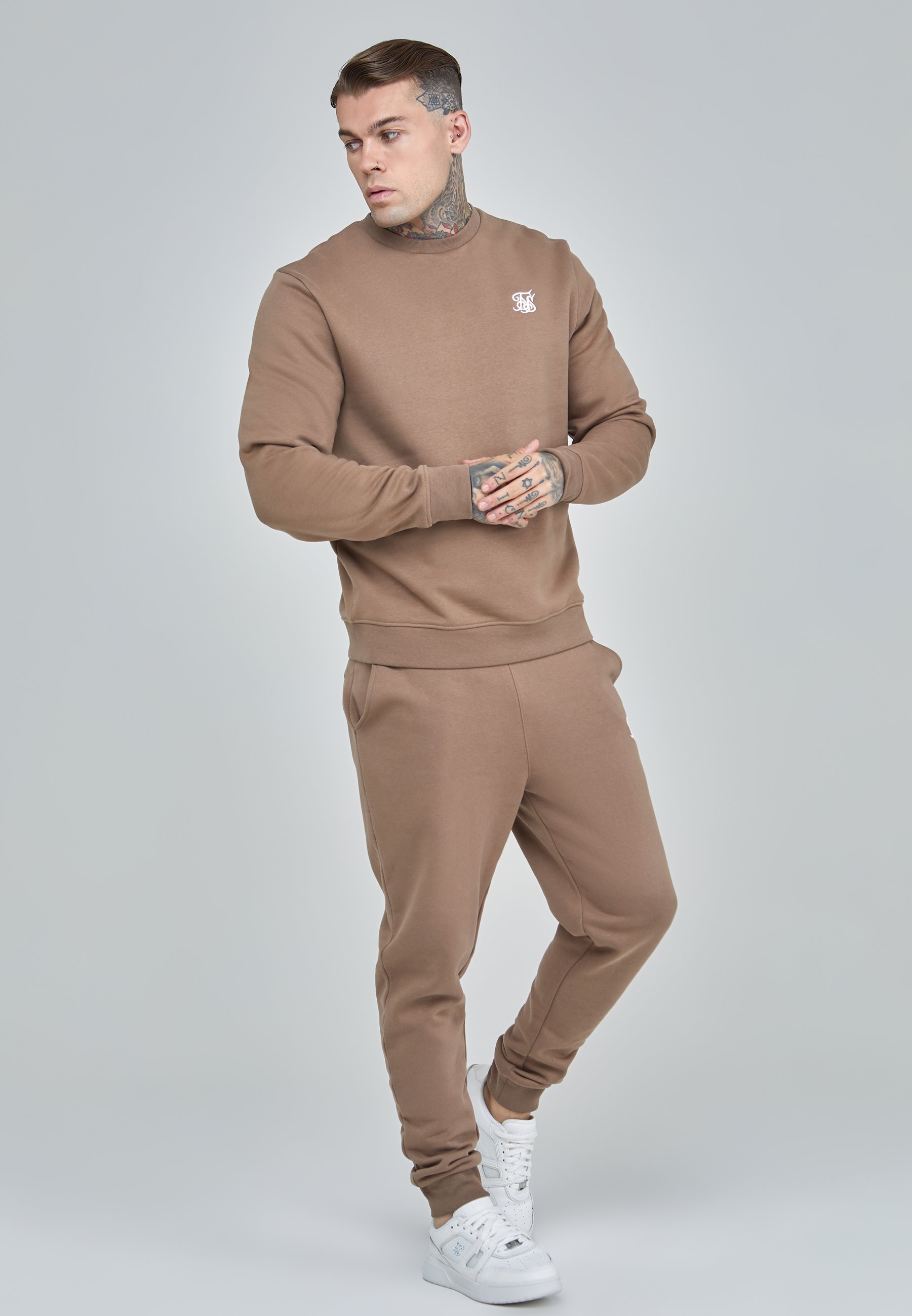 SIKSILK ESSENTIALS - Felpa - marrone